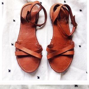 Madewell leather strap sandals